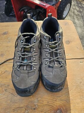 Altra Men's Taupe and Black Steel Toe Shoes